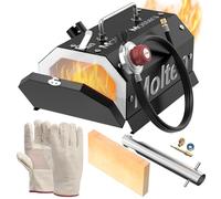 MMasters Mini 1 Burner Propane Forge 2600°F Gas Forge for Blacksmithing Tools, Knife Making Kit, and Bladesmithing - Portable Metal Set with Beginners Welding Package