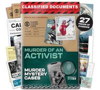 MMC Activist - Thrilling Murder Mystery Game for Adults on Date/Game Night | 27 Evidence, 150 min, 1-10 Players, 2.5/5 Difficulty. Unsolved Cold Case File for Date Nights, Detective Fans and Groups.