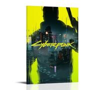 MMCJUH Cyberpunk 2077 Wall Art Colorful Decorative Poster Art Canvas Gift For Friends Room Beautiful Suitable For Living Room And BedroomFrame-style08x12inch(20x30cm)