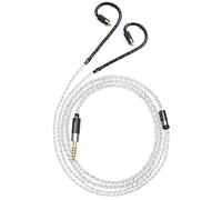 MMCX Plug 5N OFC Silver Plating+Graphene Earphone Cables for SHURE SE846 SE535 SE425 AONIC 4 5 Xelento Remote T8iE T9iE Fidue A83 Sirius MkII Dunu DK3001Pro DK4001 W60 W80 (4.4mm, MMCX)