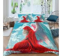 MMDASBVPE 3 Piece Angel Wings Quilt Cover 3D Printed Duvet Cover With Pillowcase Bedding Bed Set Ultra Soft Microfiber Duvet Cover Soft Easy Care Quilt Cover Set With Double（200x200cm）