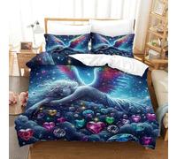 MMDASBVPE 3 Piece Angel Wings Quilt Cover 3D Printed Duvet Cover With Pillowcase Bedding Bed Set Ultra Soft Microfiber Duvet Cover Soft Easy Care Quilt Cover Set With Super King（260x220cm）