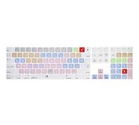 MMDW Avid Pro Tools Shortcuts Extended Layout Silicone Keyboard Protective Cover Skin for iMac Magic Keyboard with Numeric Keypad MQ052LL/A (A1843) US/EU Layout Ultra Thin Protector Skin