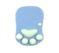 MMDW Cat Paw Mouse Pad With Wrist Support Silica Gel,Portable Ergonomic Anti-Slip Gaming Micemat Comfort Mouse Pats for Office/Home Dual-Use Desk Writing Board,Purple/27 * 19.5 * 2.6cm