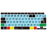 MMDW DaVinci Resolve Shortcut Hotkeys Keyboard Cover A2179 Silicone Skin Keyboard Protector for MacBook Air 13 inch with Touch ID A2337 M1 Chip European Layout