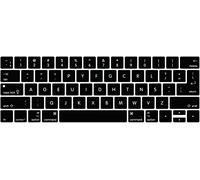 MMDW Dvorak Language Keyboard Cover for MacBook Pro 13 15 inch 2019 2018 2017 2016 with Touch Bar&Touch ID Model:A2159 A1989 A1706/A1990 A1707,USA and European Version