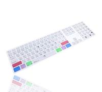 MMDW English Silicone Logic Pro X Shortcuts Hotkey Keyboard Cover Skin for Apple iMac G6 MB110LL/B MB110LL/A A1243 Keyboard with Numeric Keypad NumberPad(US and EU Version)