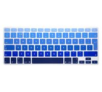 MMDW EU/UK Silicone Keyboard Cover for Macbook Pro 13 Inch,15 Inch (with or without Retina Display,2015 or Older Version) for Macbook Old Air 13 Inch,Ombre Blue