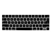 MMDW Italian Language Silicone Keyboard Cover for MacBook Pro 13 15 inch 2019 2018 2017 2016 with Touch Bar&Touch ID Model:A2159 A1989 A1706/A1990 A1707,USA and European Version