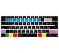 MMDW Logic pro X Shortcut Hotkeys Silicone Keyboard Cover Compatible with MacBook Pro 13 Inch 2017 & 2016 Release A1708 No Touch Bar & for MacBook 12 Inch A1534 Protective Skin (EU Layout)