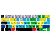 MMDW Premiere Pro CC Shortcut Hotkeys Silicone Keyboard Cover Skin for MacBook Pro 13 15 inch 2019 2018 2017 2016 with Touch Bar&Touch ID Model:A2159 A1989 A1706/A1990 A1707,European Version