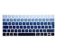 MMDW Premium EU Layout English Ultra Thin Soft-touch Silicone Keyboard Protective Cover Skin Protector for Magic Wireless Keyboard MLA22L/A A1644 (2015 Released)(Ombre Blue)