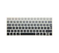 MMDW Premium EU Layout English Ultra Thin Soft-touch Silicone Keyboard Protective Cover Skin Protector for Magic Wireless Keyboard MLA22L/A A1644 (2015 Released)(Ombre Gray)