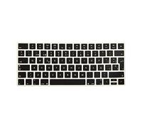 MMDW Premium EU Layout Spanish Ultra Thin Soft-touch Silicone Keyboard Protective Cover Skin Protector for Magic Wireless Keyboard MLA22L/A A1644 (2015 Released)-Black