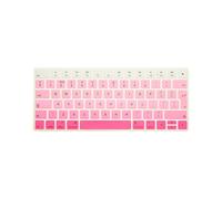 MMDW Premium EU Layout Spanish Ultra Thin Soft-touch Silicone Keyboard Protective Cover Skin Protector for Magic Wireless Keyboard MLA22L/A A1644 (2015 Released)-Ombre Pink