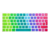 MMDW Premium EU Layout Spanish Ultra Thin Soft-touch Silicone Keyboard Protective Cover Skin Protector for Magic Wireless Keyboard MLA22L/A A1644 (2015 Released)-Rainbow