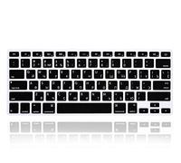 MMDW Russian US Keyboard Cover for MacBook Air 13" Pro 13" 15" 17",Black