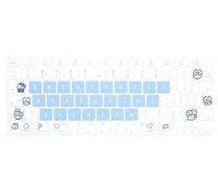 MMDW Stylish Keyboard Cover A2179 Silicone Protective Skin Keyboard Protector for MacBook Air 13 inch with Touch ID A2337 M1 Chip European Layout,cat