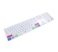 MMDW Ultra Thin Shortcuts Extended Silicone Keyboard Protective Cover Skin for Apple Mac Aluminum Wired Keyboard MB110LL/B (A1243) Numeric Keypad (for Logic Pro X)