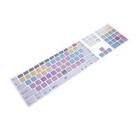 MMDW Ultra Thin Shortcuts Extended Silicone Keyboard Protective Cover Skin for Apple Mac Aluminum Wired Keyboard MB110LL/B (A1243) Numeric Keypad (for Avid Pro Tools)