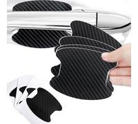 MMDXDLX Car Door Handle Protectors for Opel Vivaro 2001-2022 2023 2024 2025 A B C,Car Door Handle Cup Protector,Carbon Fiber,Protective Film Bowl Sticker,Car Accessories