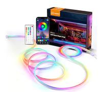 MMEEVT Neon Rope Lights 20M Flexible LED Rope Lights,24V RGB Rope Lights Control with App/Remote Multiple Modes,DIY Design, IP65 Waterproof Strip Lights for Bedroom Room Outdoors Decor(10M*2)