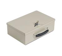 MMF Industries STEELMASTER Fire-Retardant Steel Security Chest with Key Lock | Tan | Includes 2 Keys | Durable Steel & Double Insulated Walls | Lab Tested Fireproof Security Boxâ€¯