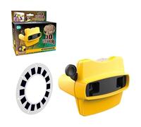 mmfLyuLD 3D Stereoscopic Viewer Toy,3D Photo Viewfinder,Virtual Reality Headsets,Portable Projector Toy View Finder With 6 Reel Fun Gift Surprise for Boy Girl Educational Toys Holiday (YE)