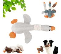 mmfLyuLD Indestructible Dog Toys, Squeaky Dog Interactive Play Toy,Plush Squeaky and Crinkle Dogs Toy,Chew Buddy Companion for Heavy Chewers Toys For Puppy or Small,Medium Large Dogs (WH)