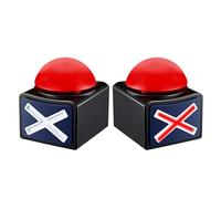 MMGGAISH Talent Show Snatcher Competition Snatcher Sounding Squeeze Box Games Buzzer with Lights and Sound - Game Quiz Buzzer - Quiz with Talent Buzzer - Game Show Buzzer with Buzzer Button(2 Pack)