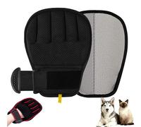 MMGOPET Electrostatic Pet Hair Remover Glove for Cats & Dogs, Patented Adjustable Strap, Reusable Five-Finger Grooming Glove, Non-Slip Fit, Removes Pet Hair from Couch, Carpet, Laundry & Car Seat