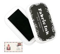 Mmgoqqt Stamp Ink Pads, Restore Style Sponge Colored Ink Pad, for Rubber Stamps Paper Scrapbooking Rubber Stamps, Washable Kids Stamp, Washable Craft, Permanent Ink Pad for Wood, Paper, Pure Black