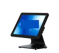 MMHHHG Cash Registers, A Complete Set Of Cash Register Equipment, Thermal Printer Scanner Cash Drawer Touch Cash Register 15.1 Inch Built-in WIFI(Black Single screen)