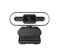 MMHHHG Webcams, Full HD 1080P 2K 4K Webcam Auto Focus Fill Light Web Camera With Microphone Live Broadcast USB Computer PC Web Cam(2K AutoFocus)