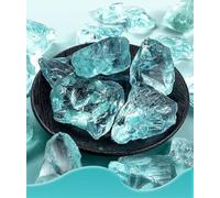 MMIAOO Fake Ice,Fake Ice Cubes,Glass Stones Aquarium Decorations Fake Ice Rocks for Vase Fillers Nautical Theme Aquarium Tank Table Scatter Decoration