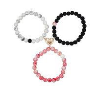MMIUAEG Colorful Dinosaur Charm Braided Bracelet Candy Color Beaded Braided Dinosaur Bracelet for Women Men Friendship Bracelets Set Decors, M, Zinc, no gemstone