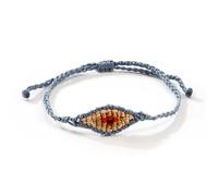 MMIUAEG Evil Eye Bracelets for Women Handmade Woven Kabbalah Lucky String Bracelet Colorful Good Luck Protection Jewelry Evil Eye Charms Friendship Wristlet, M, Zinc, no gemstone