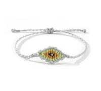 MMIUAEG Evil Eye Bracelets for Women Handmade Woven Kabbalah Lucky String Bracelet Colorful Good Luck Protection Jewelry Evil Eye Charms Friendship Wristlet, M, Zinc, no gemstone