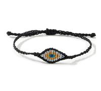MMIUAEG Evil Eye Bracelets for Women Handmade Woven Kabbalah Lucky String Bracelet Colorful Good Luck Protection Jewelry Evil Eye Charms Friendship Wristlet, M, Zinc, no gemstone