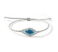 MMIUAEG Evil Eye Bracelets for Women Handmade Woven Kabbalah Lucky String Bracelet Colorful Good Luck Protection Jewelry Evil Eye Charms Friendship Wristlet, M, Zinc, no gemstone