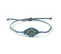 MMIUAEG Evil Eye Bracelets for Women Handmade Woven Kabbalah Lucky String Bracelet Colorful Good Luck Protection Jewelry Evil Eye Charms Friendship Wristlet, M, Zinc, no gemstone