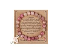 MMIUAEG Pink Flamingo Beaded Stretch Bracelet Never Forget How Flamazing You Are Bracelet for Women Flamingo Bracelet Gifts, M, Zinc Acrylic, no gemstone