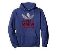 MMIW Justice for Missing and Murdered Indigenous Women Pullover Hoodie, Adult Unisex, Navy, M