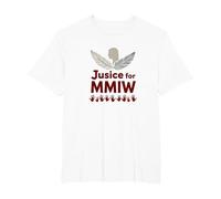 MMIW Justice for Missing and Murdered Indigenous Women T-Shirt, Men's Big and Tall, White, 4X Tall