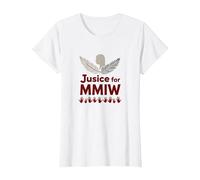MMIW Justice for Missing and Murdered Indigenous Women T-Shirt, Women, White, L