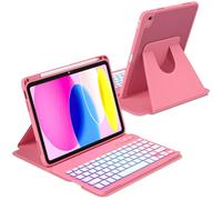 MMK Case with Keyboard for iPad A16 11th 10th Generation 11/10.9 inch - Red