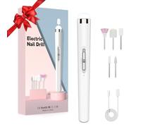 MMK Electric Nail Files with LED Light, Gentle Power, Friendly Nail Grinder for Dead Skin Removal and Polishing, Manicure and Pedicure Tools with Accessories Kit Gifts for Beginner Girl Women Mum