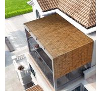 MMleYN Reed Bamboo Fencing 70CM High X700CM Long Roll Balcony Privacy Screen Eco-Friendly Reed Bamboo Fencing Roll For Outdoor/Indoor Privacy (Color : Carbonized color, Size : 70cmx800cm)