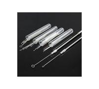 MMLFX 10pcs/1pc Nickel Chromium Stick Inoculation Ring Nickel Chromium Inoculation Loop Flame Reaction Rods Diameter 1mm/2mm/3mm/4mm/5mm (Size : Inoculation loop 2mm)