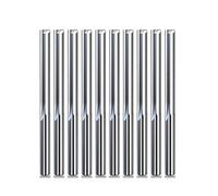 MMLFX 10pcs Two Flutes Straight Slot Bit Wood Cutter CNC Solid Carbide Two Double Flute Bits CNC Router Bits 3.175mm 4mm 6mm 8mm (Size : 6X6X25X50)